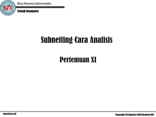 Subnetting Cara Analisis ,[object Object]