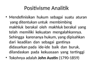 pertemuan 1314 aliran dlm antroplogi hukumpptx | PPTX