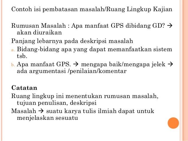 PENULISAN KARYA ILMIAH - Sistimatika Penyusunan Proposal 