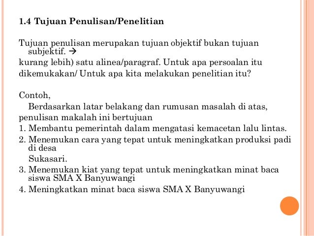 PENULISAN KARYA ILMIAH - Sistimatika Penyusunan Proposal 