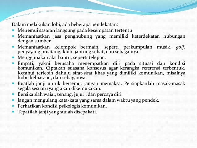 TEKNIK NEGOSIASI MATERI Negosiasi Bisnis