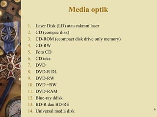 Optik Disk Rasmi Pertemuan 14 optical disk | PPTX
