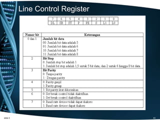 Line Control Register
slide 4 43
 