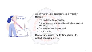 Software Testing Documentation | PPTX