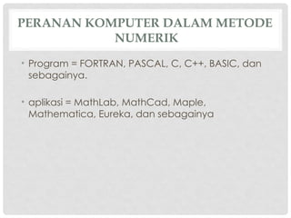 Pertemuan 15 Aplikasi Analisa Numerik.pptx