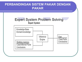 PERBANDINGAN SISTEM PAKAR DENGAN
PAKAR
 
