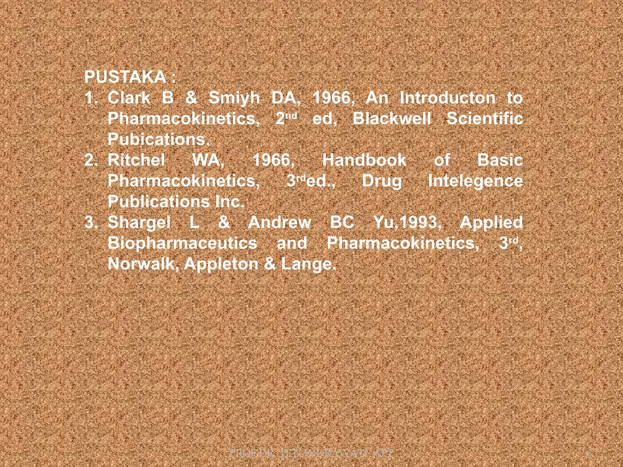 Pertemuan 1 Farmakokinetika Dasar Pendahuluan Ppt