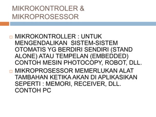 Pertemuan 1 mikroprosessor | PPTX