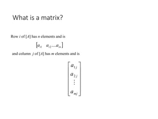 Introduction to Matrix | PPT