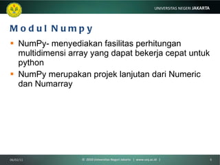 belajar dasar numpy (python) - cara mengakses index... Komputasi Fisika (1) pengantar pemrogramandankomputasi | PPT