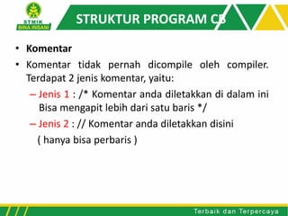 Pertemuan 1 Pengenalan Code Blocks | PDF