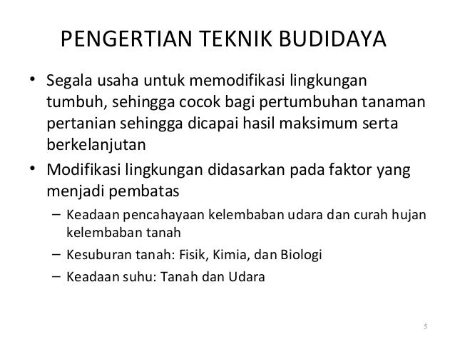 Pertemuan 1 Prinsip Dan Teknik Budidaya Tanaman