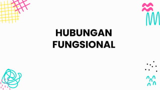 HUBUNGAN
FUNGSIONAL
 