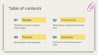 Pertemuan2 - Computer Vision (Image Preprocessing) | PPTX
