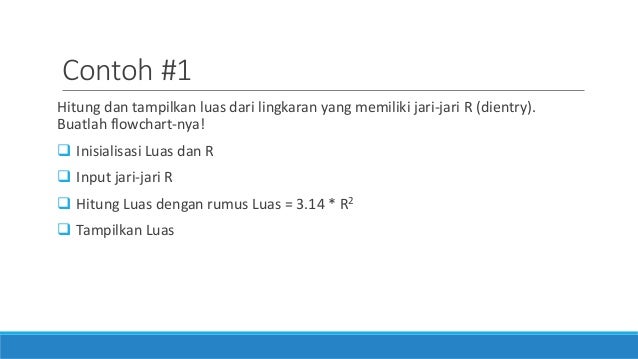 Contoh Flowchart Luas Lingkaran - Berita Jakarta