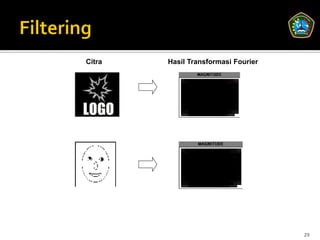 Citra   Hasil Transformasi Fourier




                                     29
 