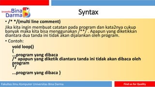 Pertemuan 2 - Struktur Bahasa Pemrograman Arduino.pptx