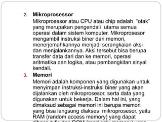 Pertemuan 2 & 3 dasar & arsitektur | PPTX