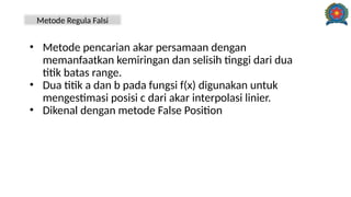 Comprehensive Analysis of Numerical Methods for Root Finding: Bisection ...