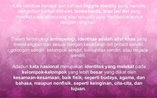 Pertemuan 2 Identitas Nas
