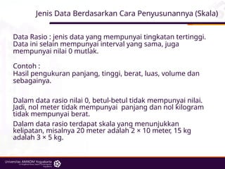 Materi Pertemuan 2 Konsep Dasar Statistika | PPTX