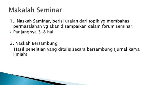 PENULISAN KARYA ILMIAH - Konsep Dasar, Pengertian 