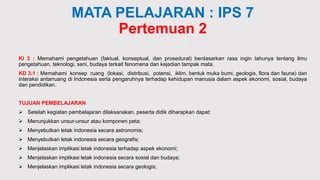 MATA PELAJARAN : IPS 7
Pertemuan 2
Juli Minggu ke 3
KI 3 : Memahami pengetahuan (faktual, konseptual, dan prosedural) berd...