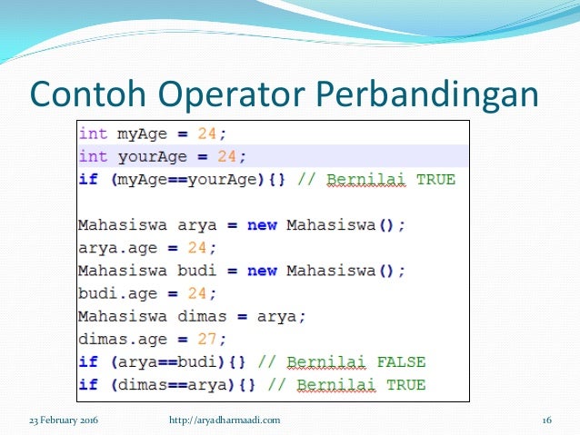 Pengenalan Pemrograman Java