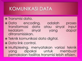 Transmisi Data Encoder/decoder Pertemuan 2 (sistem komunikasi data) | PPTX