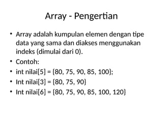 Berikut adalah materi ringkas Pertemuan 6 – Stack / Tumpukan untuk mata ...