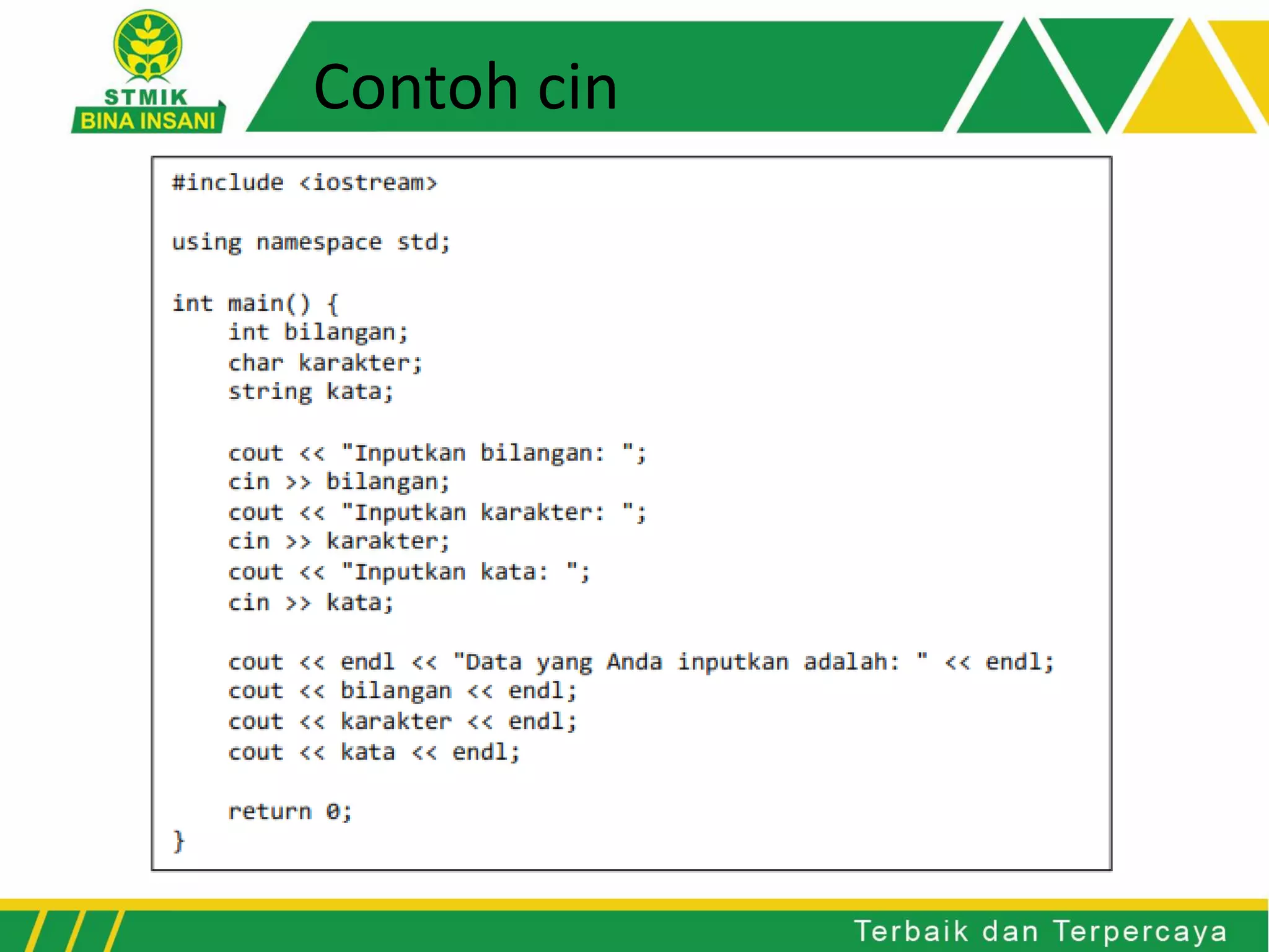 Pertemuan 2 Variabel Konstanta dan Tipe Data | PDF