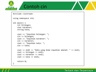 Contoh cin
 