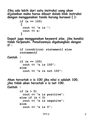 Struktur Kontrol | PPT