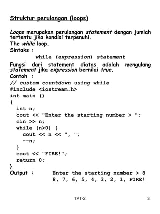 Struktur Kontrol | PPT