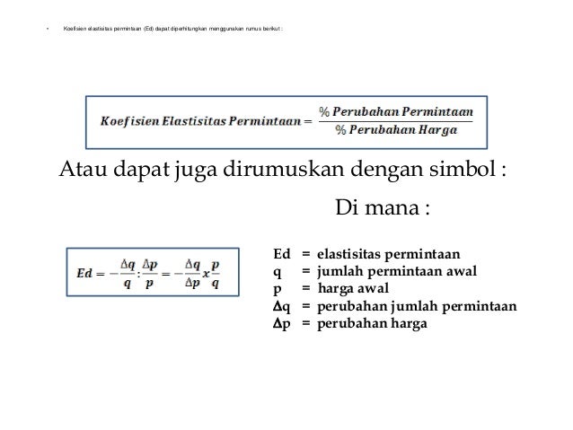 Penawaran Permintaan Dan Elastisitas