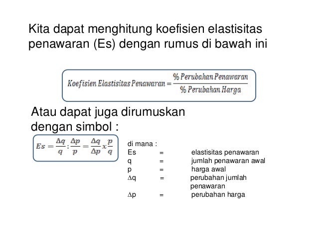 Penawaran Permintaan Dan Elastisitas