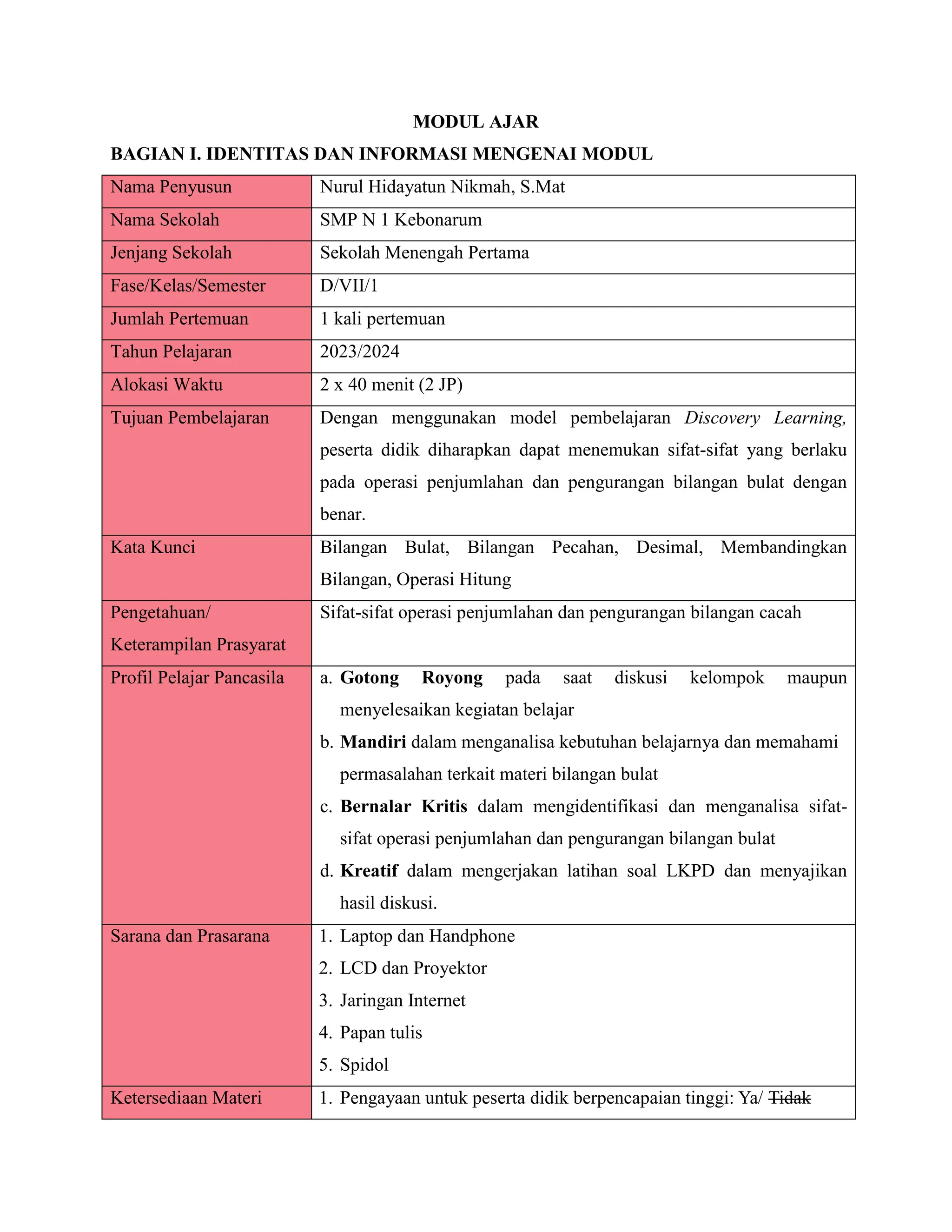 modul ajar bilangan bulat pertemuan 3.docx
