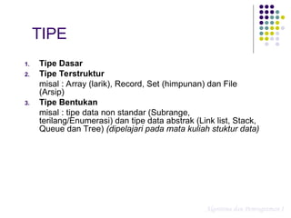Konsep data dan operator pada pemrograman komputer | PPT