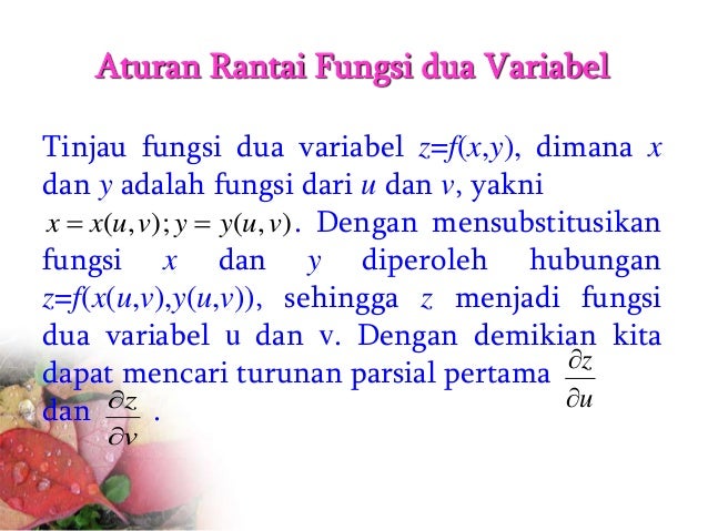 Pertemuan 3 turunan dan aturan rantai