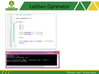 Latihan Oprerator
 