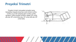 sistem proyeksi dalam gambar teknik mesin | PPTX