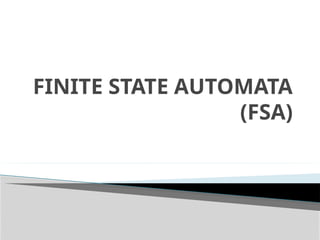Comprehensive Overview of Finite State Automata: DFA and NFA Concepts ...