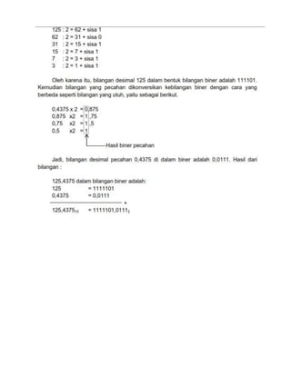 Pertemuan 3 konversi bilangan | PDF