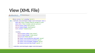 View (XML File)
 