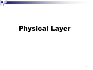Physical Layer
1
 