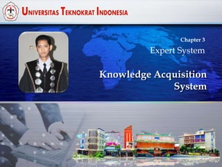 Knowledge Acquisition
System
Chapter 3
Expert System
 