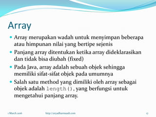 String Dan Array | PDF