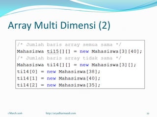 String Dan Array | PDF