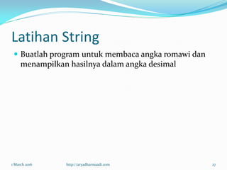 Angka String String Dan Array | PDF