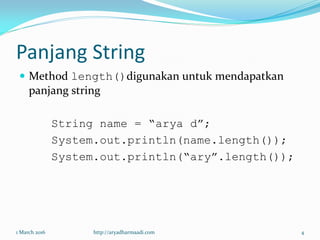 String Dan Array | PDF
